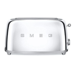 SMEG 2 Langschlitz-Toaster in Chrom
