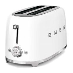 SMEG 2 Langschlitz-Toaster in Weiß