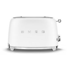 SMEG 2 Schlitz-Toaster in Weiss matt