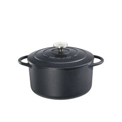 KÜCHENPROFI Bratentopf „PROVENCE“ rund, 24 cm, schwarz
