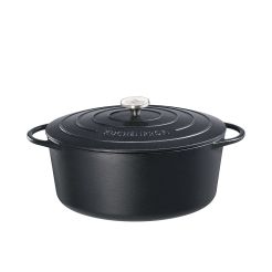 KÜCHENPROFI Bratentopf „PROVENCE“ oval, 35 cm, schwarz