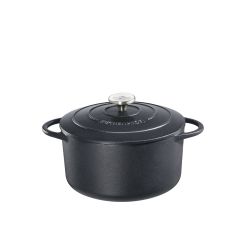 KÜCHENPROFI Bratentopf „PROVENCE“ rund, 22 cm, schwarz