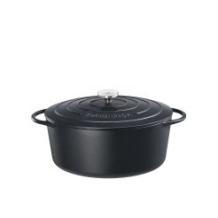 KÜCHENPROFI Bratentopf „PROVENCE“ oval, 31 cm, schwarz