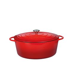KÜCHENPROFI Bratentopf „PROVENCE“ oval, 31 cm, rot