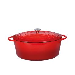 KÜCHENPROFI Bratentopf „PROVENCE“ oval, 33 cm, rot