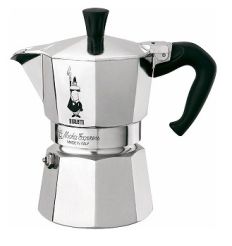 BIALETTI Espressokanne Moka Express aus Aluminium 6 Tassen - nicht induktion