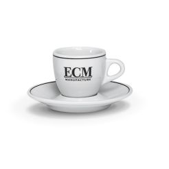ECM Espressotasse mit Untertasse in Weiß