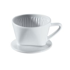 CILIO Kaffeefilter für 1 Tasse aus Porzellan