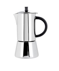 CILIO Espressokocher Figaro aus Edelstahl 4 Tassen - induktion