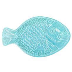 VISTA PORTUGUESE Fischplatte Türkis, 35 cm
Ansicht von oben, Fischmuster, horizontal