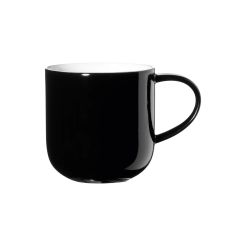 ASA Henkelbecher „COPPA“ aus Porzellan schwarz 0,4 l