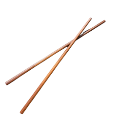 EMRO Essstäbchen Braun Holz 25 cm – 10 Paar