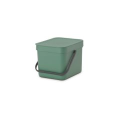 BRABANTIA Sort & Go Abfallbehälter in Fir Green 6 Liter