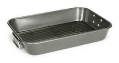 PATISSE Brat- und Auflaufform Carat beschichtet mit Grillrost 41 cm x 30 cm x 7 cm