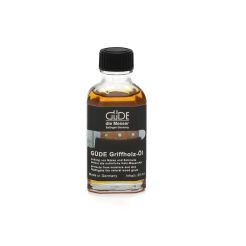 Güde Griffholz-Öl 50 ml
Ansicht Flasche Öl zur Pflege von Messern mit Holzgriffen