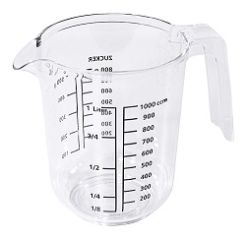 CONTACTO Messbecher aus Kunststoff 1000 ml