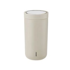 STELTON To Go Click Thermobecher in Soft Sand 400 ml