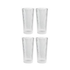 STELTON Longdrinkglas „Pilastro“ 0,3 l 4er-Set