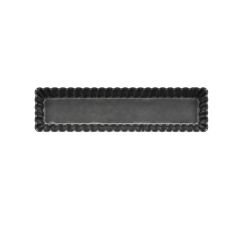 DE BUYER Tortenform rechteckig, geriffelt, 35,6 × 10 cm von oben 