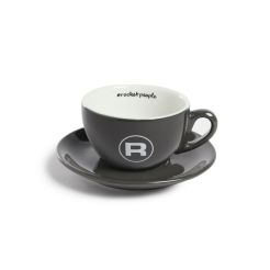 ROCKET Cappuccinotasse mit Untertasse grau 200 ml