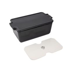 PEUGEOT Keramikterrine mit Presse Appolia schiefergrau 22 cm