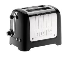 DUALIT Lite 2 Schlitz-Toaster in Schwarz