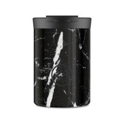 24 BOTTLES Travel Tumbler Black Marble 350 ml, Ansicht von vorne