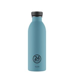 24 BOTTLES Trinkflasche Urban Powder Blue 500 ml, Ansicht von vorne