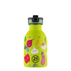 24 BOTTLES Trinkflasche Urban Veggie Friends 250 ml, Ansicht von vorne