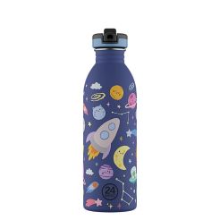 24 BOTTLES Trinkflasche Urban Space Friends 500 ml, Ansicht von vorne