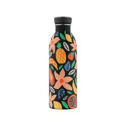 24 BOTTLES Trinkflasche Urban „Tropical Noir“ 500 ml