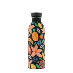 24 BOTTLES Trinkflasche Urban „Tropical Noir“ 500 ml