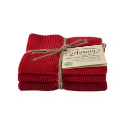 SOLWANG Wischtücher BIO Rot Kombi 3er-Set