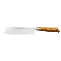 BURGVOGEL Nakiri-Messer „Oliva Line“ 17 cm Olivenholz