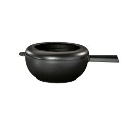 SPRING Fondue-Caquelon "Saas Fee"  20 cm, Schwarz Matt