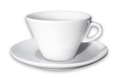 ANCAP Caffé Latte Tasse Favorita mit Untertasse in Weiß