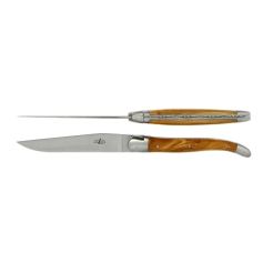 FORGE DE LAGUIOLE Tafelmesser 2 Stk. Olive matt