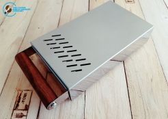 THE COFFEE KNOCK DRAWER COMPANY Sudschublade poliert mit Walnussgriff klein