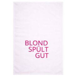 17;30 Geschirrtuch in Weiß - Blond spült gut