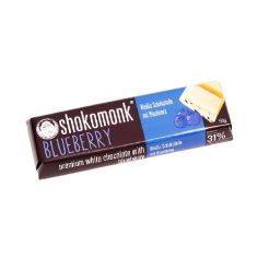 SHOKOMONK Weiße Schokolade mit Blaubeere 50 g