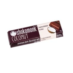 SHOKOMONK Zartbitterschokolade mit Kokos 50 g
