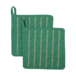 HOUSE DOCTOR Topflappen „HDChef“ Grün, 2er-Set