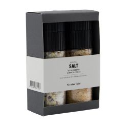 NICOLAS VAHÉ Geschenkbox „Bio-Gewürzmischung & Salz mit Knoblauch und Chili“ 115 g