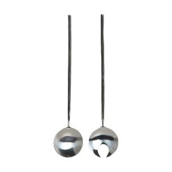 HOUSE DOCTOR Salatbesteck „HDStyle“ Schwarz/Silber