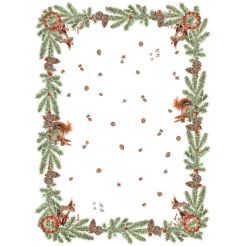 NAPKING Geschirrtuch „Squirrel“ 55 × 75 cm, 100 % Leinen