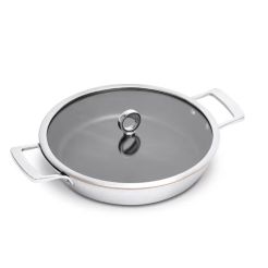 OLAVSON Servierpfanne beschichtet mit Deckel 30 cm 