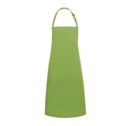 KARLOWSKY Latzschürze mit Schnalle & Tasche 75 x 90 cm – Limette