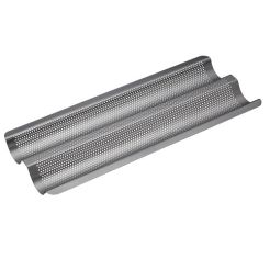KITCHENCRAFT Master Class Antihaft-Baguetteblech 39 cm x 16 cm