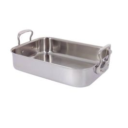 DeBuyer Pfannenwender Palette – Edelstahl, 27,9x20,1x10,9 Cm, Mit Rutschfestem Griff, Silber