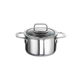 Bistecchiera Schulte-Ufer Skagen 24x24 Cm - Acciaio Inox 3 Strati, Fondo A Induzione, Per Tutti I Piani Cottura, Lavabile In Lavastoviglie